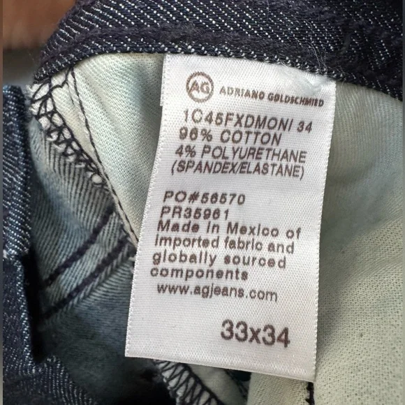 AG Lochlan Relaxed Straight Jeans in W33 L34 - Picture 8 of 8